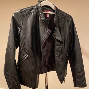 Aqua Youth Leather size M Jacket in Black